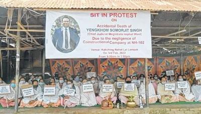Sit-in demands justice for Y Somorjit Singh
