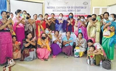  International Women's Day in Imphal, March 08 2022 