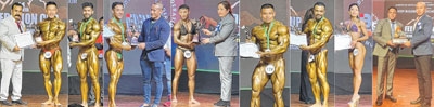 State bodybuilders bag 5 medals at 11th Federation Cup
