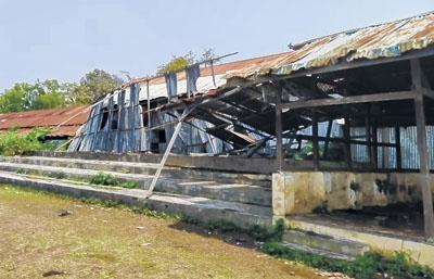 BASU ground gallery roof blown off, Govt's attention sought