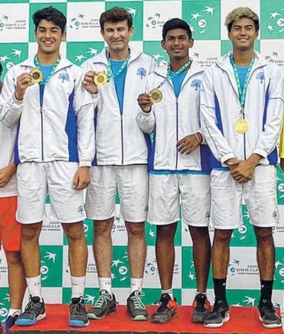 Indian team with Bhusan Haobam win Junior Davis Cup Asia-Oceania Final Qualifier