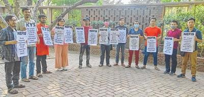 NEFIS takes 'Hindi imposition' protest to DU