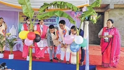 14 Anganwadi centres inaugurated in Konthoujam AC