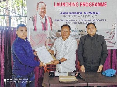 Awangbow Newmai launches special scheme for needy people of Tamei AC