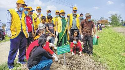 Cleanliness / tree plantation campaign held at Irengband