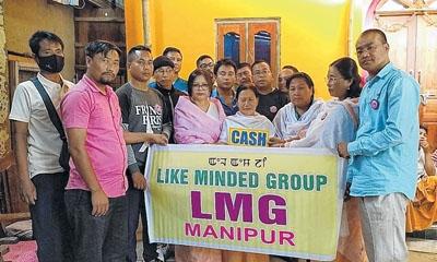 Like Minded Group extends help to family of (late) Arambam Nanao
