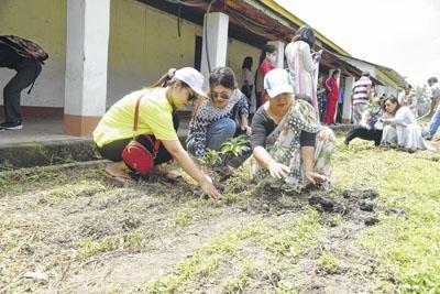 Saplings planted at Kangla Fort