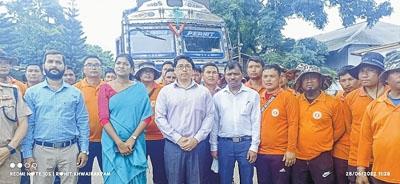 Relief materials handed over to Cachar DC