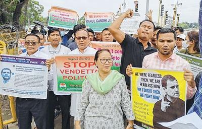 Cong protests against ED action