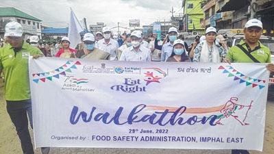 'Eat Right Walkathon and Eat Right Mela' held at Imphal East