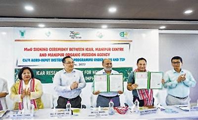 ICAR Manipur Centre, MOMA ink MoU for promotion of organic farming