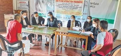 Interaction with inmates of Manipur Central Jail, Sajiwa conducted
