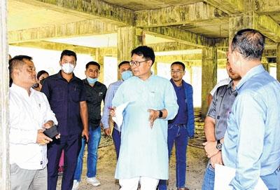 Health Minister inspects Integrated Ayush Hospital at Keirao