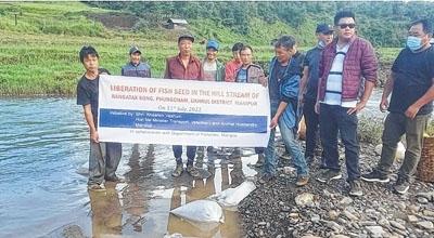 Thousands of fingerlings released under 'Fish Liberation' project at Ukhrul