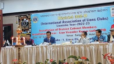 Installation ceremony of District Cabinet, Lions Club International held