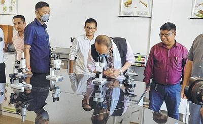 Education Minister inaugurates Freshers Day, science lab at ACI Mao