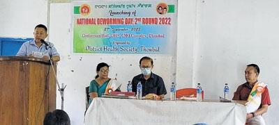 2nd round of National Deworming Program launched in Thoubal