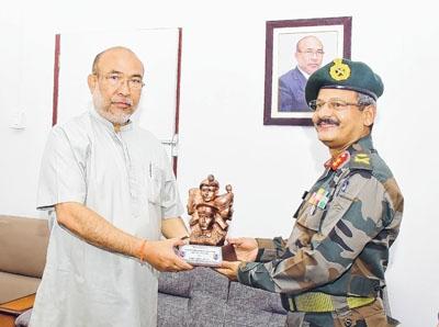 Additional Director General, NCC, North East Region Directorate meets Chief Minister, Education Minister