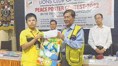 Lions Club Imphal organises peace poster contest