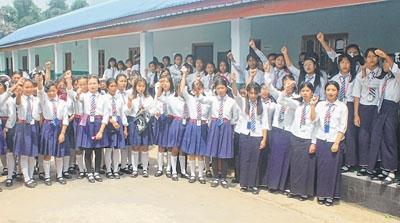 Sketch of Moirangpurel HS : 200 students at primary level, no teachers