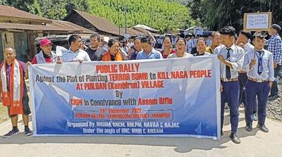 CSOs rally against planting of IED at Noney