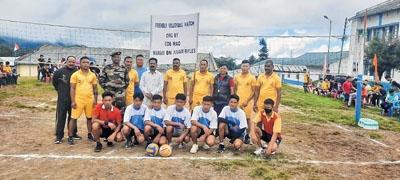 Maram Battalion organises friendly Volleyball match at Mao