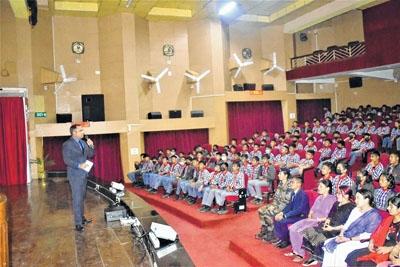 Motivational lecture organised for students of Kendriya Vidyalaya, Leimakhong
