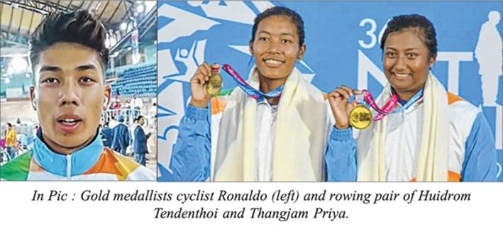 36th National Games-Gujarat 2022 : Cyclist Ronaldo clinches another gold
