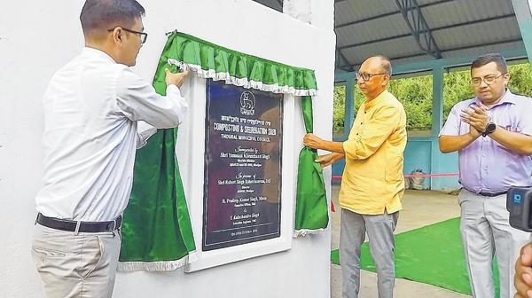 Y Khemchand inaugurates Composting & Segregation Shed