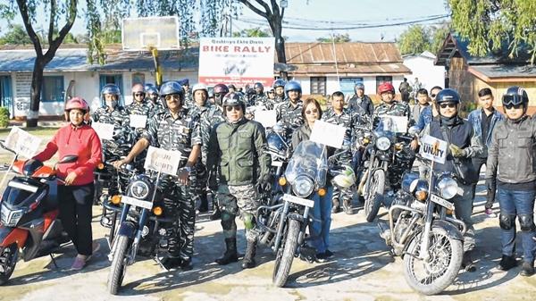 National Unity Day : Security forces organise bike rally at various places