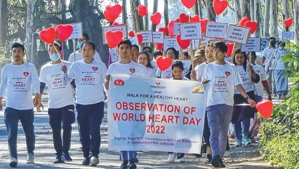World Heart Day observed, walkathon held