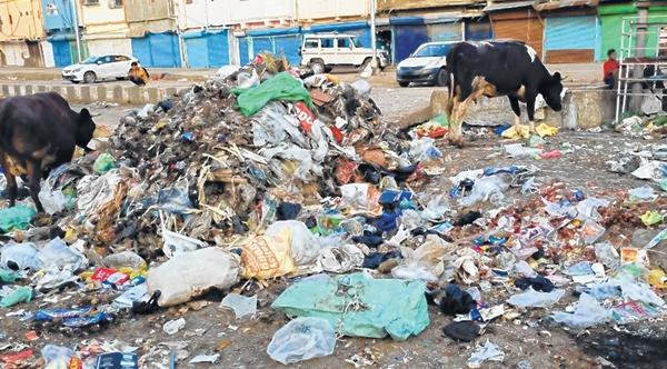 Imphal turned into a big waste disposal site !