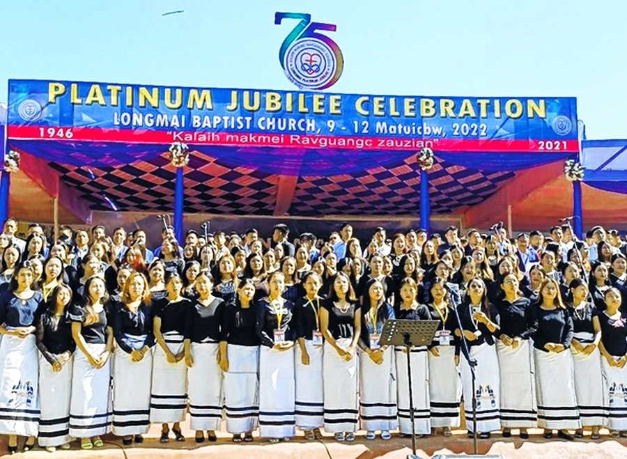 Longmai Baptist Church celebrates Platinum Jubilee