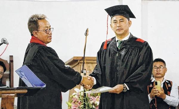 ITCS confers honorary doctorate to IK Muivah