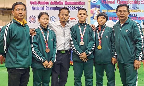 Manipur bag 3 medals at Sub-Jr Artistic Gymnastics C'ship
