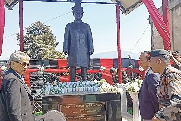 Maj Bob Khathing statue unveiled
