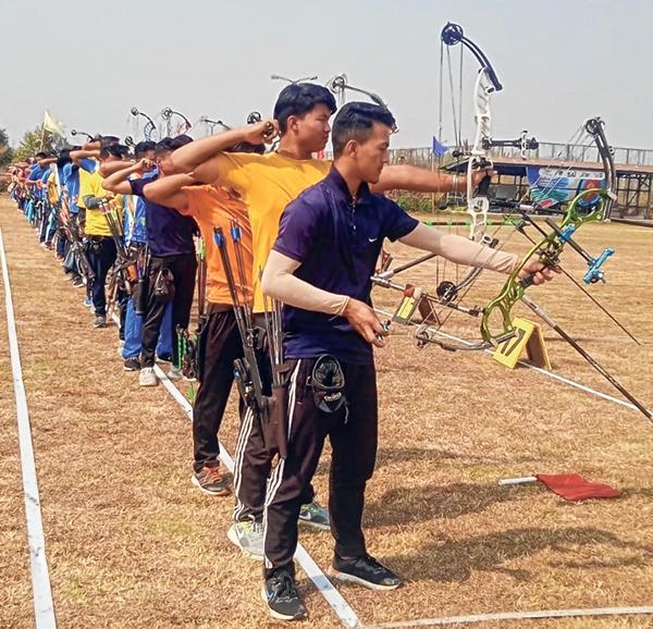 Ksh Manglemsana bags individual compound gold in Senior State Archery Championship