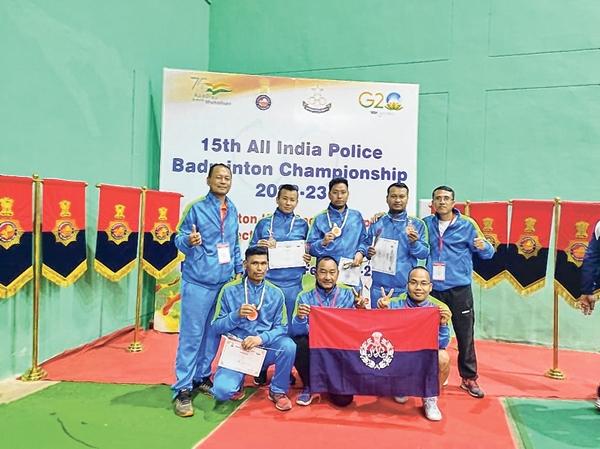 Manipur Police badminton team win bronze at All India Police C'ship