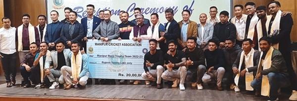 Welcome ceremony held for Manipur senior men's cricket team