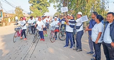 Cyclothon marks World Health Day observance