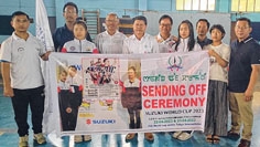 Gymnasts Anjuri, Ariha leave Imphal for Suzuki World Cup