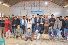 Expert horticulture team distributes fertilizers at Kamjong