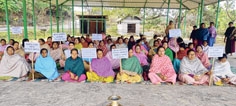 Sit-in protest staged urging to check outsiders' influx
