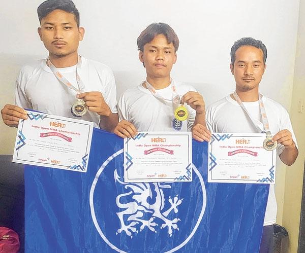 State MMA team bring home 3 medals from India Open MMA Championship