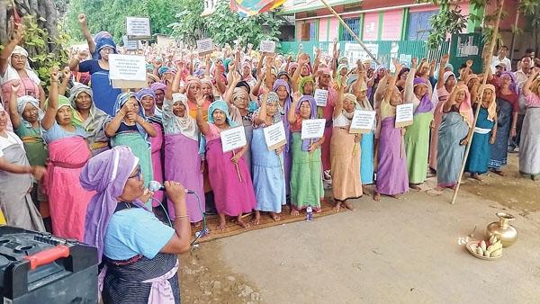 People's Curfew against Assam Rifles : Womenfolk stage protest demonstrations widely