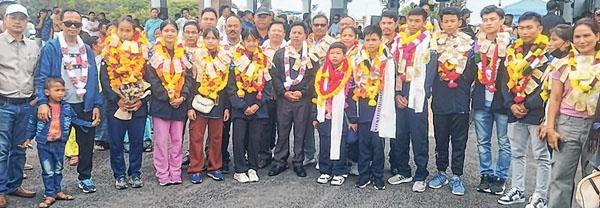 Junior Asian C'ship State Wushu players accorded warm reception