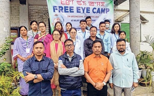Free eye camp held, humanitarian aid extended