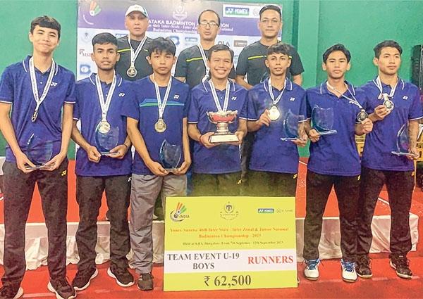 State junior boys finish Inter-State runners up at National Badminton C'ship