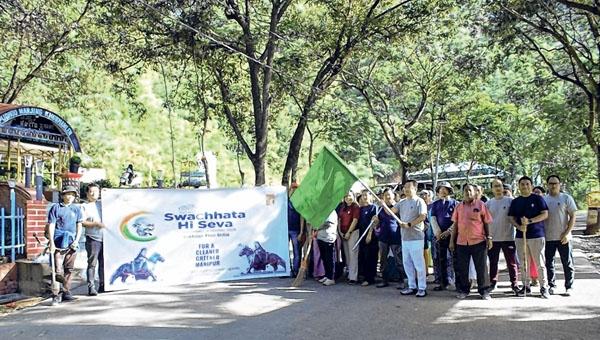Swachhata Hi Seva campaign held at Marjing Polo Complex