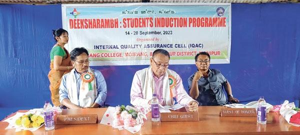 Weeklong Student Induction Programme commences at Moirang College
